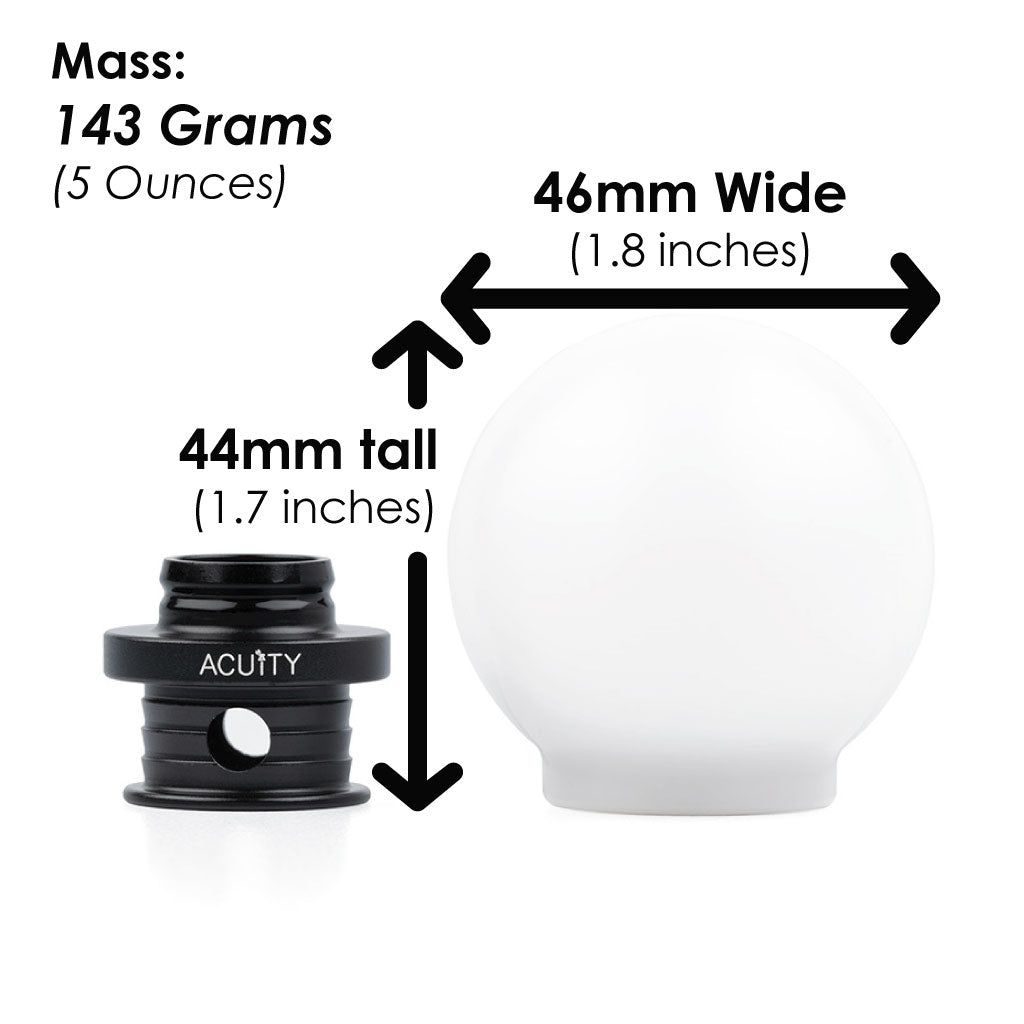 POCO Insulated Low-Profile Shift Knob in White (M10X1.5)