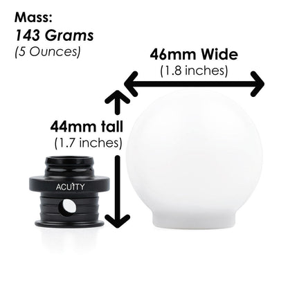 POCO Insulated Low-Profile Shift Knob in White (M10X1.5)