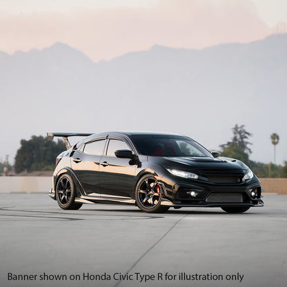 Matte Black Windshield Banner