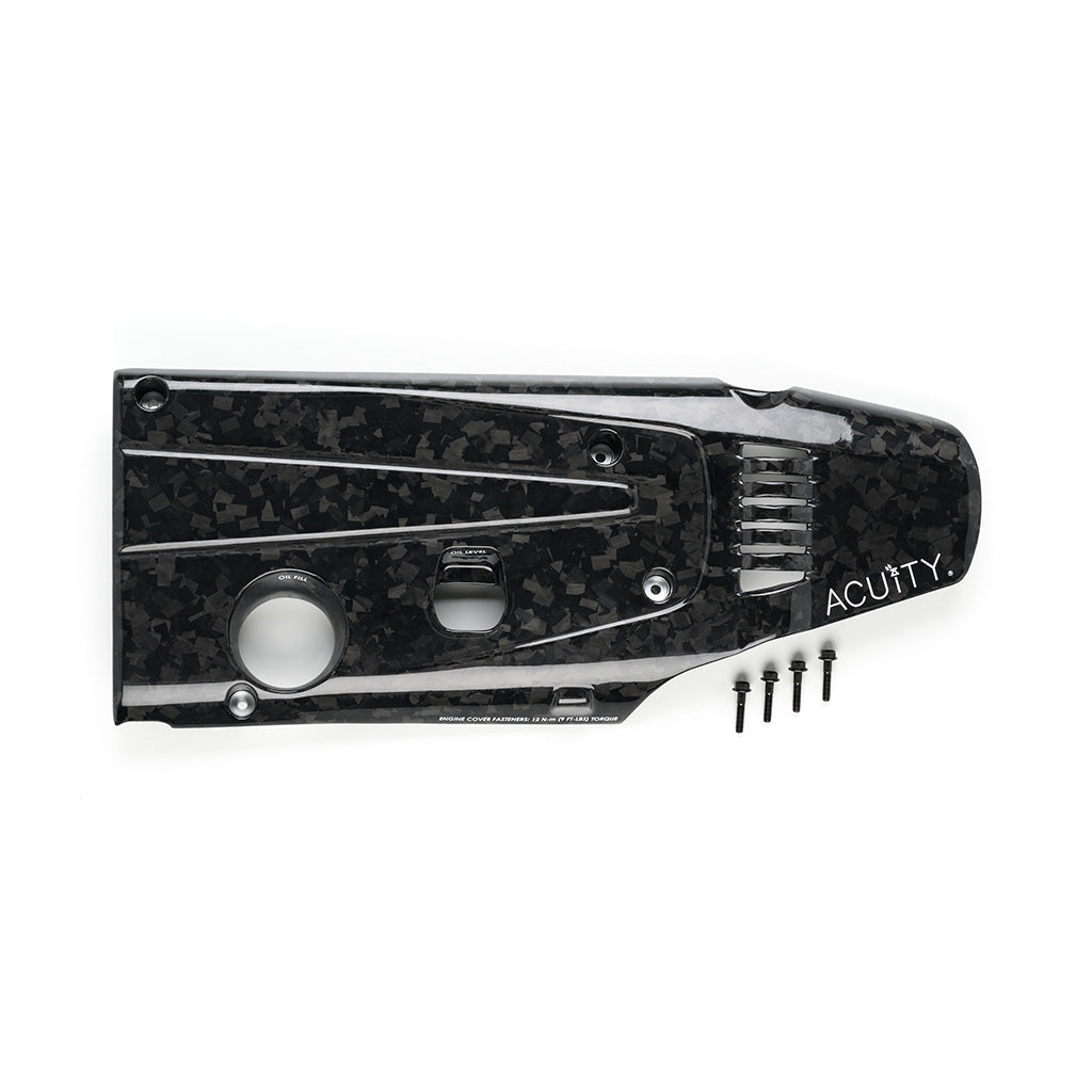 K20C Engine Cover in Forged Carbon Fiber, Gloss Finish