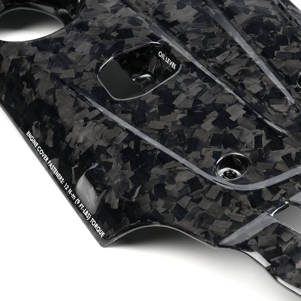 K20C Engine Cover in Forged Carbon Fiber, Gloss Finish