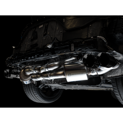 AWE Tuning 2020 Chevrolet Corvette (C8) Touring Edition Exhaust - Quad Diamond Black Tips