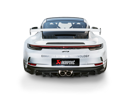 Akrapovič Slip-On Race Line Exhaust (Titanium) w/Titanium Tips - 2022-2024 Porsche 911 GT3/GT3 Touring (992)