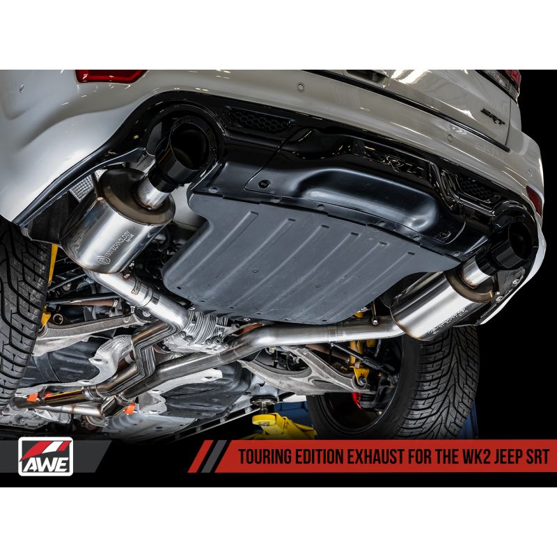 AWE Tuning 2020 Jeep Grand Cherokee SRT Touring Edition Exhaust - Diamond Black Tips