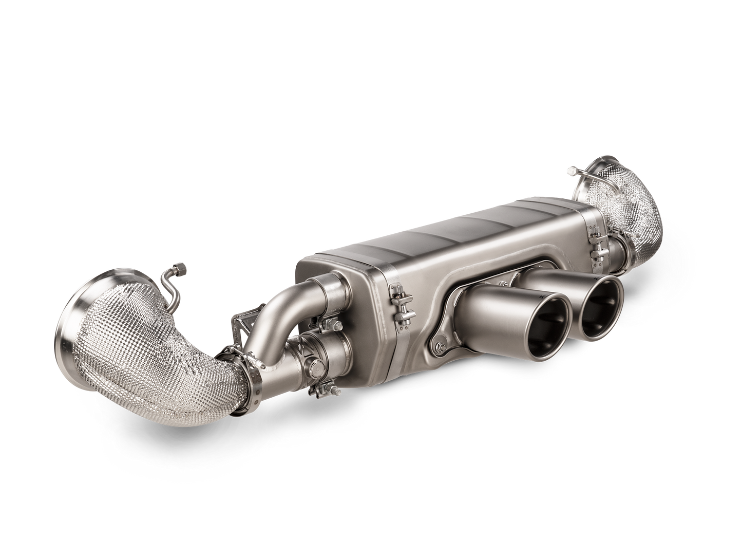Akrapovič Slip-On Race Line Adapter Set for OEM Header Set (SS) - 2025+ Porsche 911 GT3/GT3 Touring (992.2)