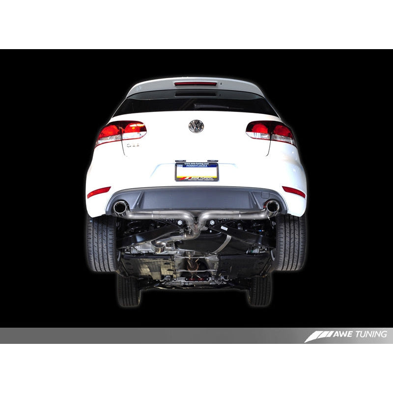 AWE Tuning Mk6 GTI Performance Catback - Chrome Silver Round Tips