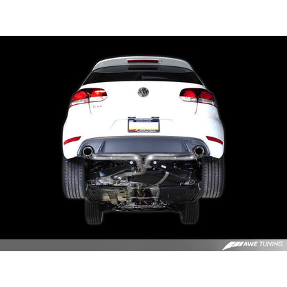 AWE Tuning Mk6 GTI Performance Catback - Chrome Silver Round Tips