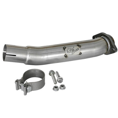 aFe Twisted Steel 2in Stainless Steel Loop Delete Down-Pipe 2018+ Jeep Wrangler (JL) V6 3.6L