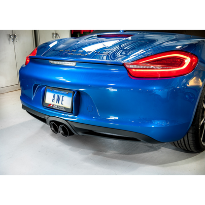 AWE Tuning Porsche 981 Performance Exhaust System - w/Diamond Black Tips