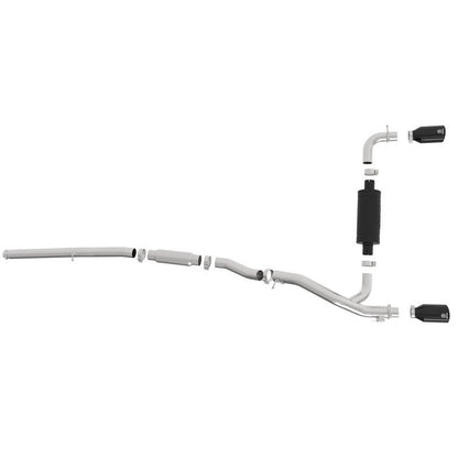 aFe Takeda 3in 304 SS Cat-Back Exhaust System w/ Black Tips 16-18 Ford Focus RS I4-2.3L (t)