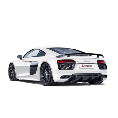 Akrapovič Slip-On Line Exhaust (Titanium) w/Carbon Titanium Tips - 2016-2019 Audi R8 5.2 FSI Coupe/Spyder