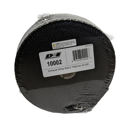 DEI Exhaust Wrap 2in x 100ft - Titanium - Black