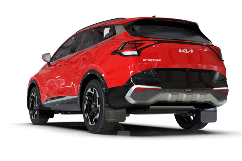 Rally Armor 23-25 Kia Sportage Black UR Mud Flap w/ Metallic Black Logo