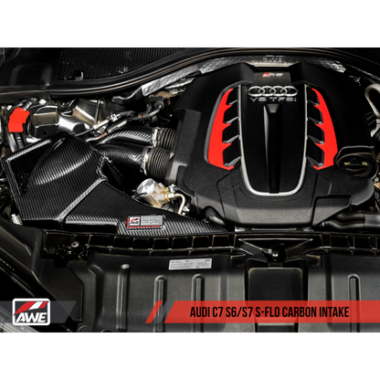 AWE Tuning Audi C7 S6 / S7 4.0T S-FLO Carbon Intake V2