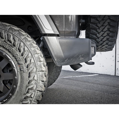 aFe MACH Force-Xp Axle-Back Exhaust System w/Black Tip 18-20 Jeep Wrangler L4-2.0T / V6-3.6L