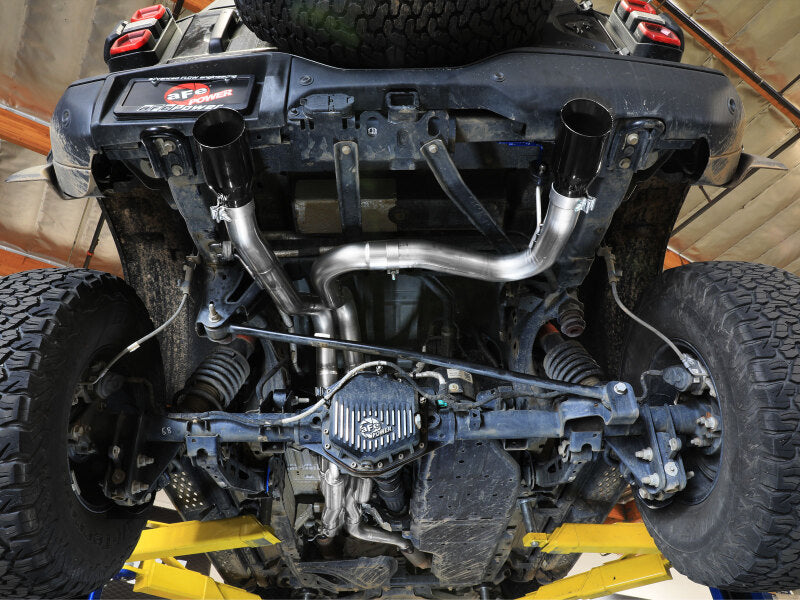 aFe 22-26 Ford Bronco V6 3.0L (tt) Vulcan Series 3in 304SS Cat-Back Exhaust System w/ Black Tips