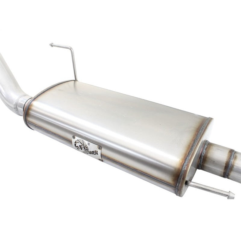 aFe MACHForce XP SS Exhaust 3in to 3.5in Cat-Back w/ Black Tip 15 Ford F-150 EcoBoost V6 2.7/3.5Ltt