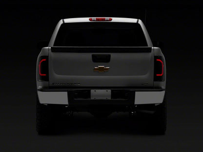 Raxiom 07-14 Chevrolet Silverado 1500 Axial Series LED Tail Lights- Black Housing (Smoked Lens)