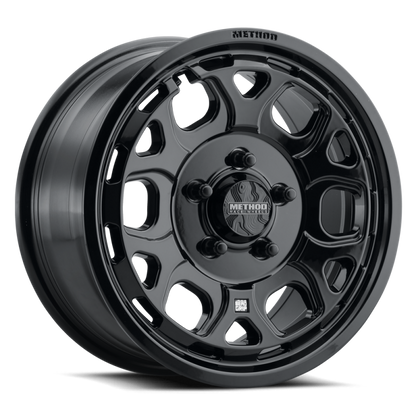 Method MR416 Bead Grip 15x7 / 5x4.5 / 55mm Offset / 68.00mm CB / Gloss Black Wheel