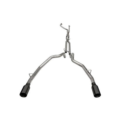 Corsa 21-22 Dodge Ram TRX Crew Cab Baja Catback Exhaust Dual Rear Black Tip