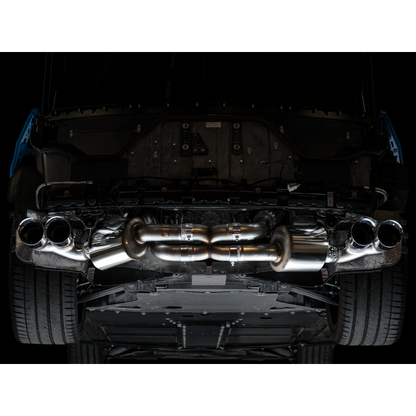 AWE Tuning 2020 Chevrolet Corvette (C8) Touring Edition Exhaust - Quad Chrome Silver Tips