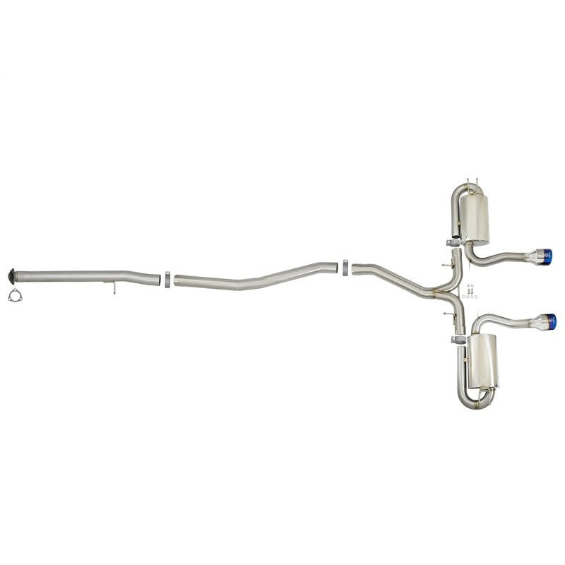 aFe Takeda 3in 304 SS Cat-Back Exhaust System w/ Blue Tips 2017+ Honda Civic Si 4Dr I4 1.5L (t)