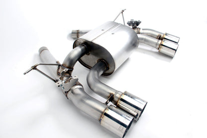 Dinan 15-20 BMW M3/M4 (F80/F82/F83) Free Flow Axleback Exhaust System - Polished Tips