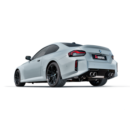 Akrapovič Slip-On Line Exhaust (Titanium) w/o Tips - 2023+ BMW M2 (G87)
