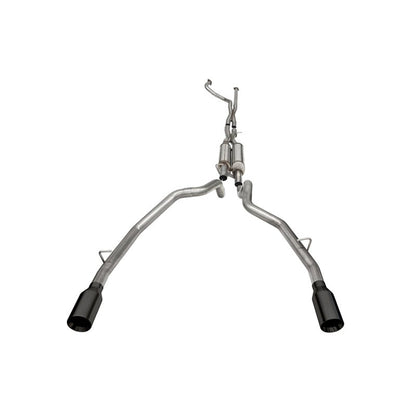 Corsa 21-22 Dodge Ram TRX Crew Cab Xtreme Catback Exhaust Dual Rear Black Tip
