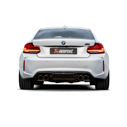 Akrapovič Slip-On Line Exhaust (Titanium) w/Carbon Tips - 2018+ BMW M2 Competition/M2 CS (F87N)