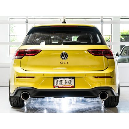 AWE 2022+ Volkswagen GTI MK8 Track Edition Exhaust - Chrome Silver Tips