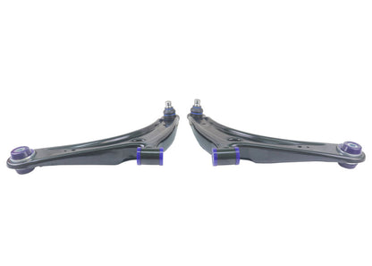 SuperPro 2008 Mitsubishi Lancer GTS Front Lower Control Arm Set w/ Bushings - w/ Positive Caster