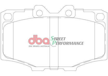 DBA 83-90 Toyota Land Cruiser SP Performance Front Brake Pads - Front
