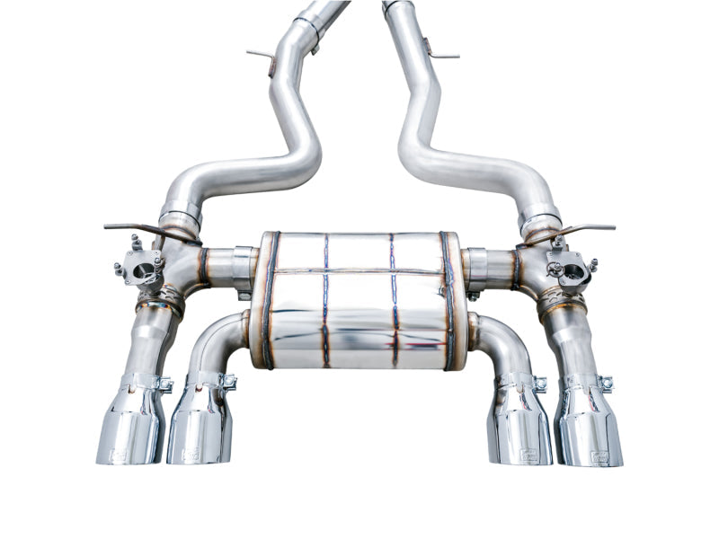 AWE Tuning BMW F8X M3/M4 SwitchPath Cat-Back Exhaust - Chrome Silver Tips