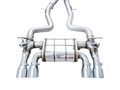 AWE Tuning BMW F8X M3/M4 SwitchPath Cat-Back Exhaust - Chrome Silver Tips