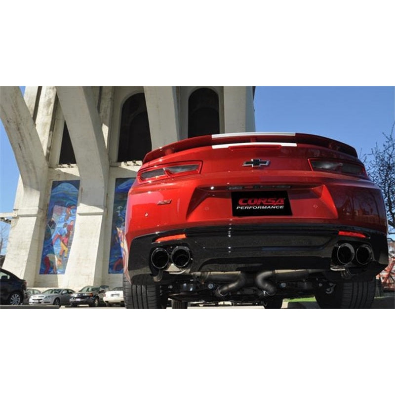Corsa 2016 Chevrolet Camaro SS 6.2L V8 2.75in Black Sport Axle-Back Exhaust