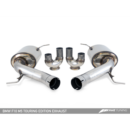 AWE Tuning BMW F10 M5 Touring Edition Axle-Back Exhaust Chrome Silver Tips