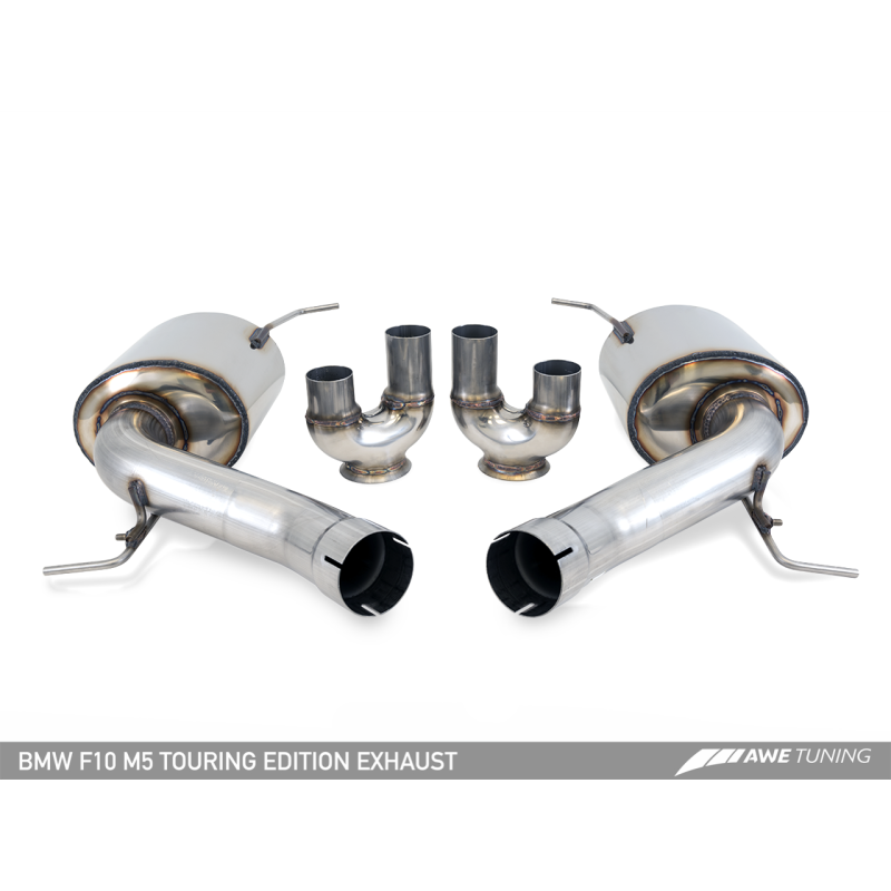 AWE Tuning BMW F10 M5 Touring Edition Axle-Back Exhaust Diamond Black Tips