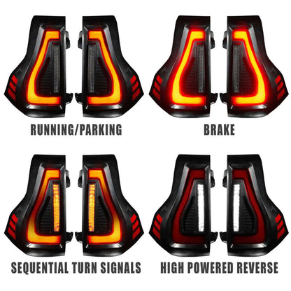 Oracle 10-23 Lexus GX460 and Toyota Prado Flush Lensless LED Tail Lights - Black Series