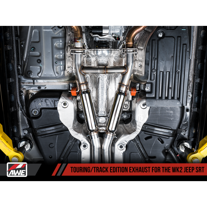 AWE Tuning 2020 Jeep Grand Cherokee SRT Touring Edition Exhaust - Diamond Black Tips