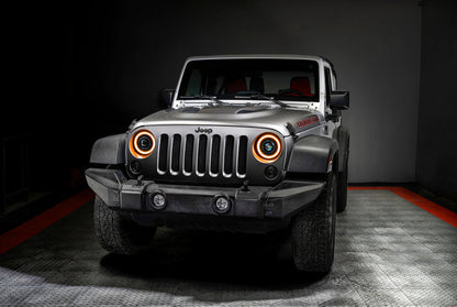 ORACLE Lighting 0718 Jeep Wrangler JK Oculus 7in Switchback BiLED Projector Headlights