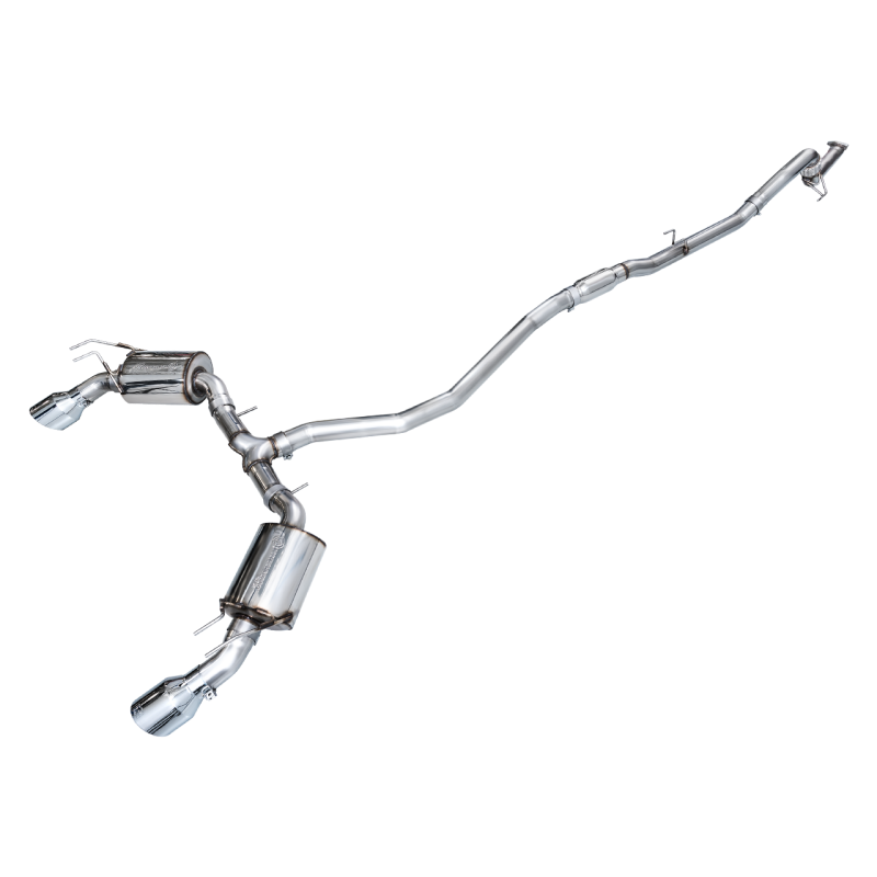 AWE Tuning 2022+ Honda Civic Si FE1 FWD Touring Edition Catback Exhaust - Dual Chrome Silver Tips