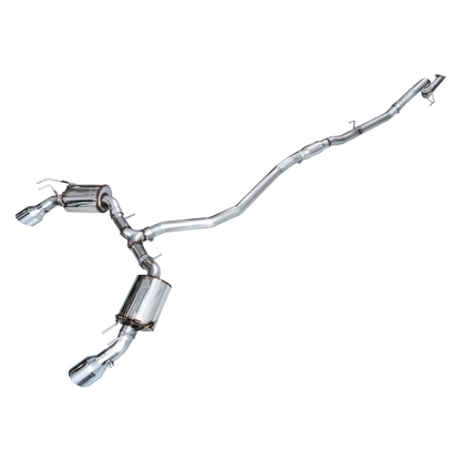 AWE Tuning 2022+ Honda Civic Si FE1 FWD Touring Edition Catback Exhaust - Dual Chrome Silver Tips