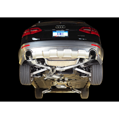 AWE Tuning Audi B8.5 All Road Touring Edition Exhaust - Dual Outlet Diamond Black Tips