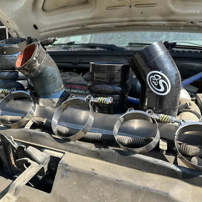 2003 - 2004 Powerstroke S&B Cold Side Boot Kit (83 - 2002) - CAC Boots - S&B Filters
