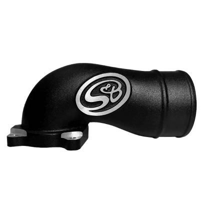 2003 - 2004 Powerstroke S&B Intake Elbow W/ Cold Side Intercooler Piping & Boots (76 - 1003B) - Intake Elbows - S&B Filters