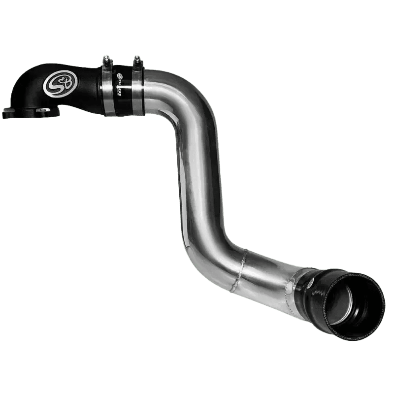 2003 - 2004 Powerstroke S&B Intake Elbow W/ Cold Side Intercooler Piping & Boots (76 - 1003B) - Intake Elbows - S&B Filters