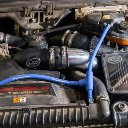 2005 - 2007 Powerstroke S&B Intake Elbow W/ Cold Side Intercooler Piping & Boots (76 - 1010B) - Intake Elbows - S&B Filters