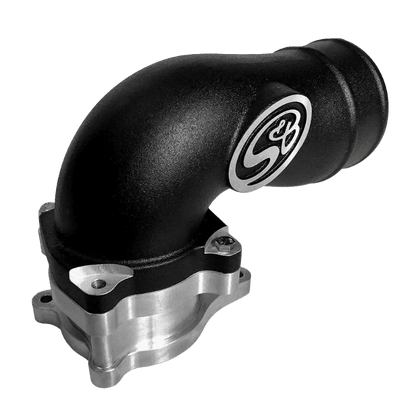 2005 - 2007 Powerstroke S&B Intake Elbow W/ Cold Side Intercooler Piping & Boots (76 - 1010B) - Intake Elbows - S&B Filters