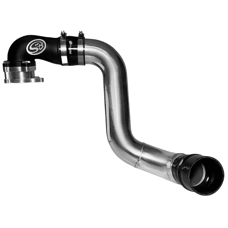 2005 - 2007 Powerstroke S&B Intake Elbow W/ Cold Side Intercooler Piping & Boots (76 - 1010B) - Intake Elbows - S&B Filters